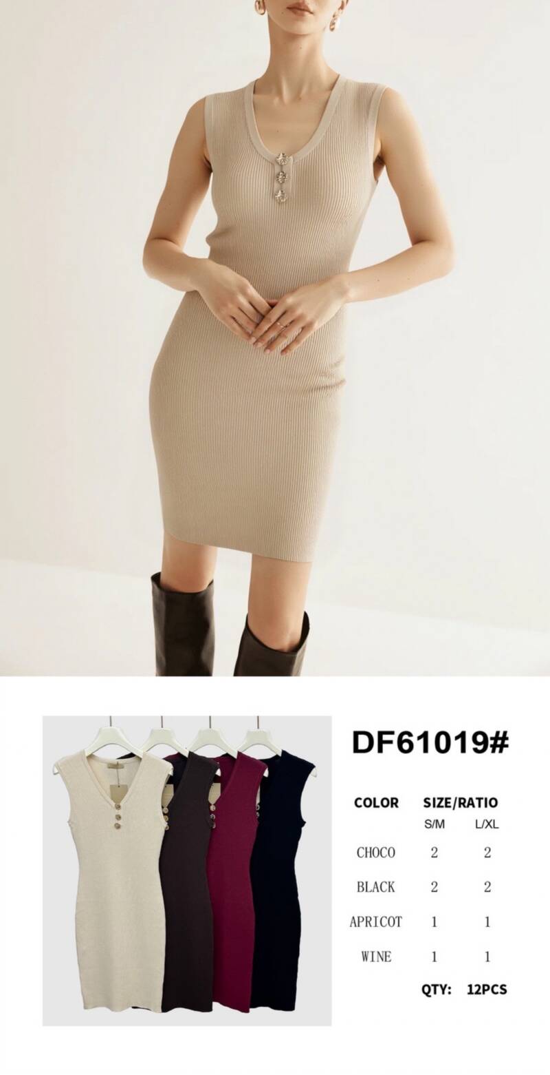 Sukienki damskie Roz S/M-L/XL, Mix Kolor Paczka 12 szt 1