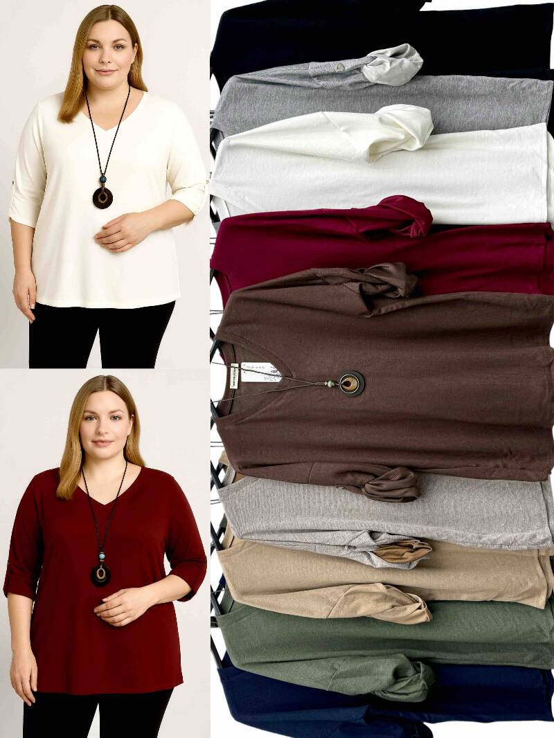 Bluzki damskie Roz Standard, Mix Kolor Paczka 10 szt