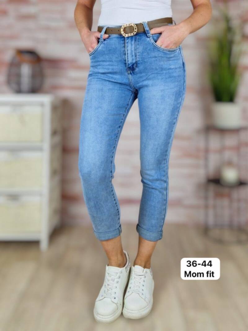 Spodnie damskie jeansy Roz 36-44, 1 Kolor Paczka 10 szt
