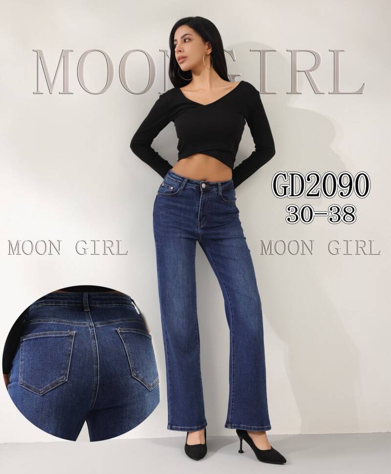 Spodnie damskie jeansy Roz 30-38, 1 Kolor Paczka 10 szt