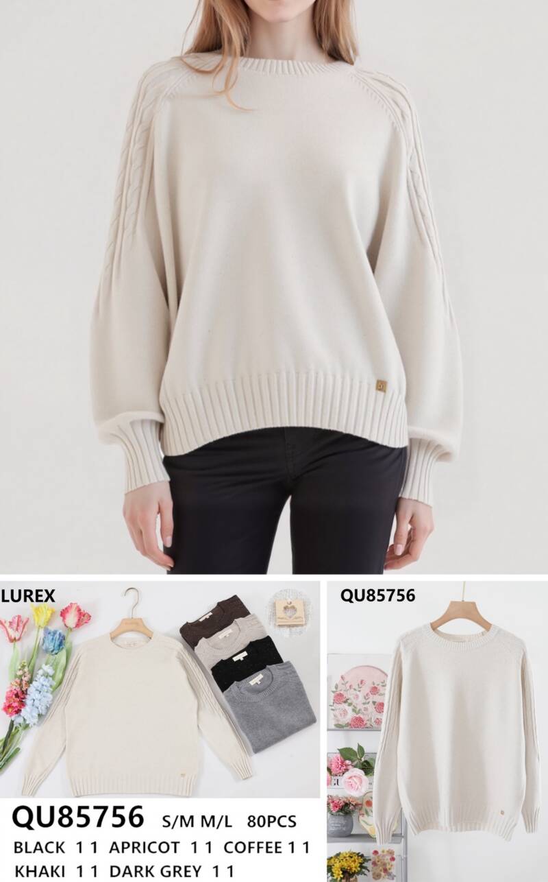 Swetry damskie (Francja produkt) Roz S/M-M/L, Mix Kolor .Paczka 10 szt