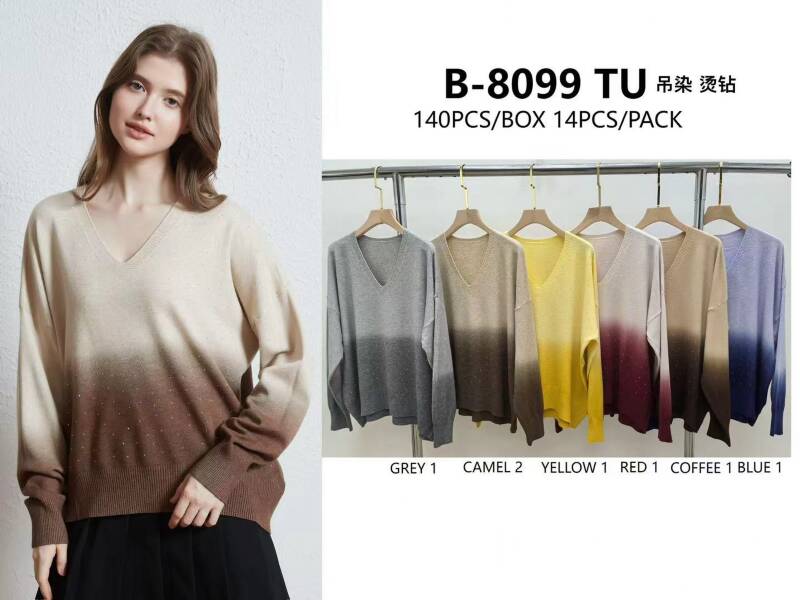 Swetry damskie Roz Standard, Mix Kolor Paczka 7 szt