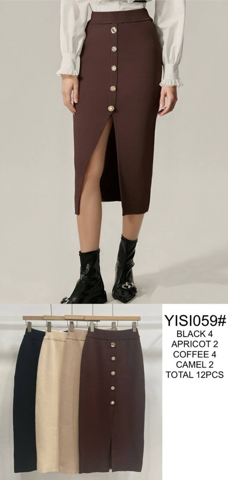 Spódnice damskie Roz S/M-L/XL, Mix Kolor Paczka 12 szt