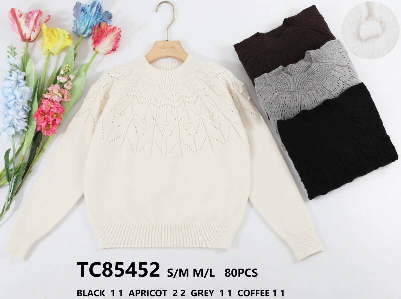 Swetry damskie (Francja produkt) Roz S/M-M/L, Mix Kolor .Paczka 10 szt