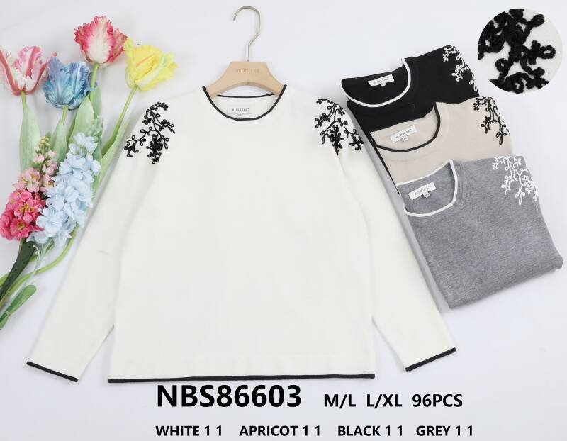 Swetry damskie (Francja produkt) Roz M/L-L/XL, Mix Kolor .Paczka 8 szt