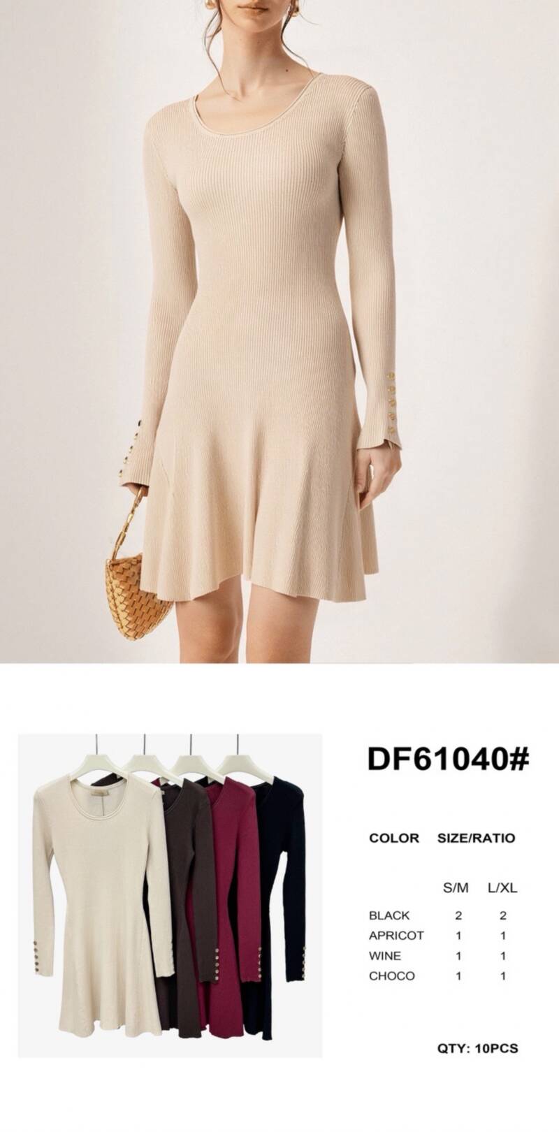 Sukienki damskie Roz S/M-L/XL, Mix Kolor Paczka 10 szt