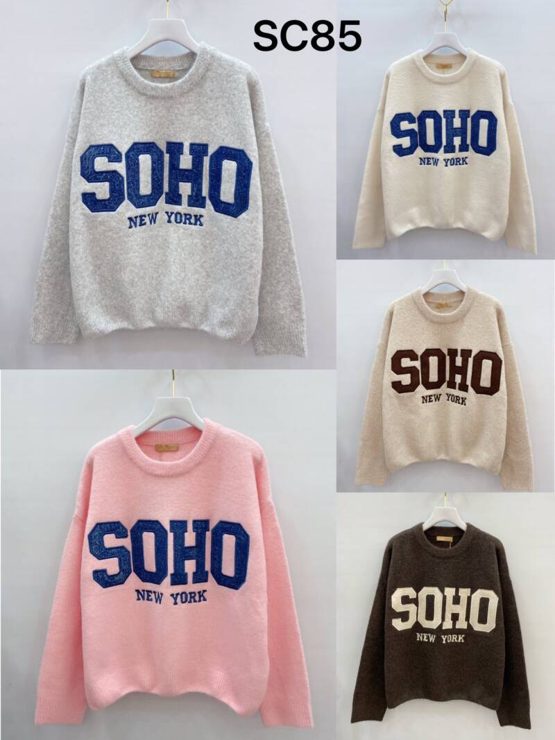 Swetry damskie Roz S/M-L/XL, Mix Kolor Paczka 8 szt 1