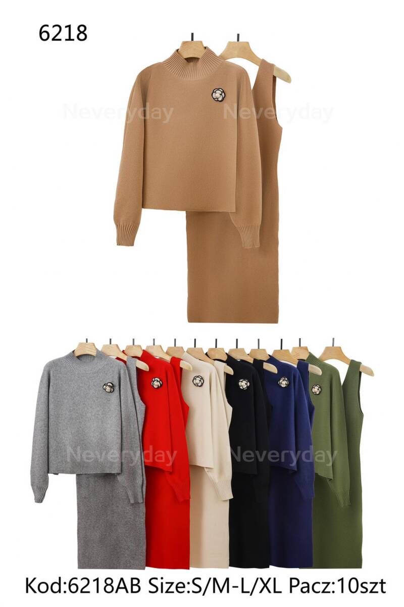 Komplet damskie Roz S/M-M/L, Mix Kolor .Paczka 10 szt