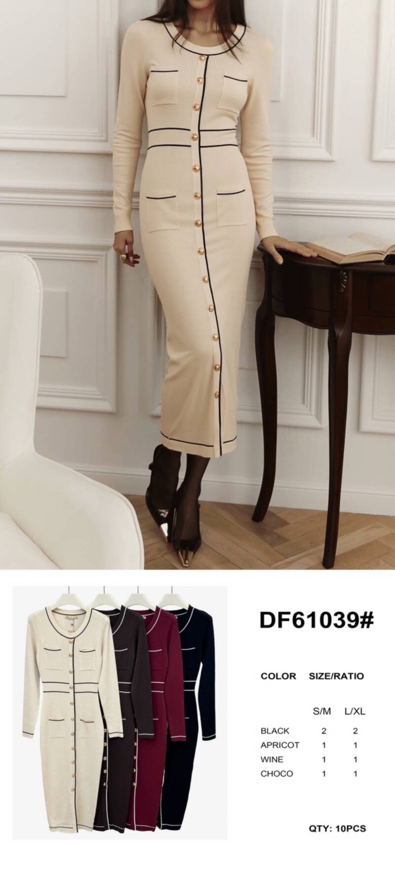 Sukienki damskie Roz S/M-L/XL, Mix Kolor Paczka 10 szt 1