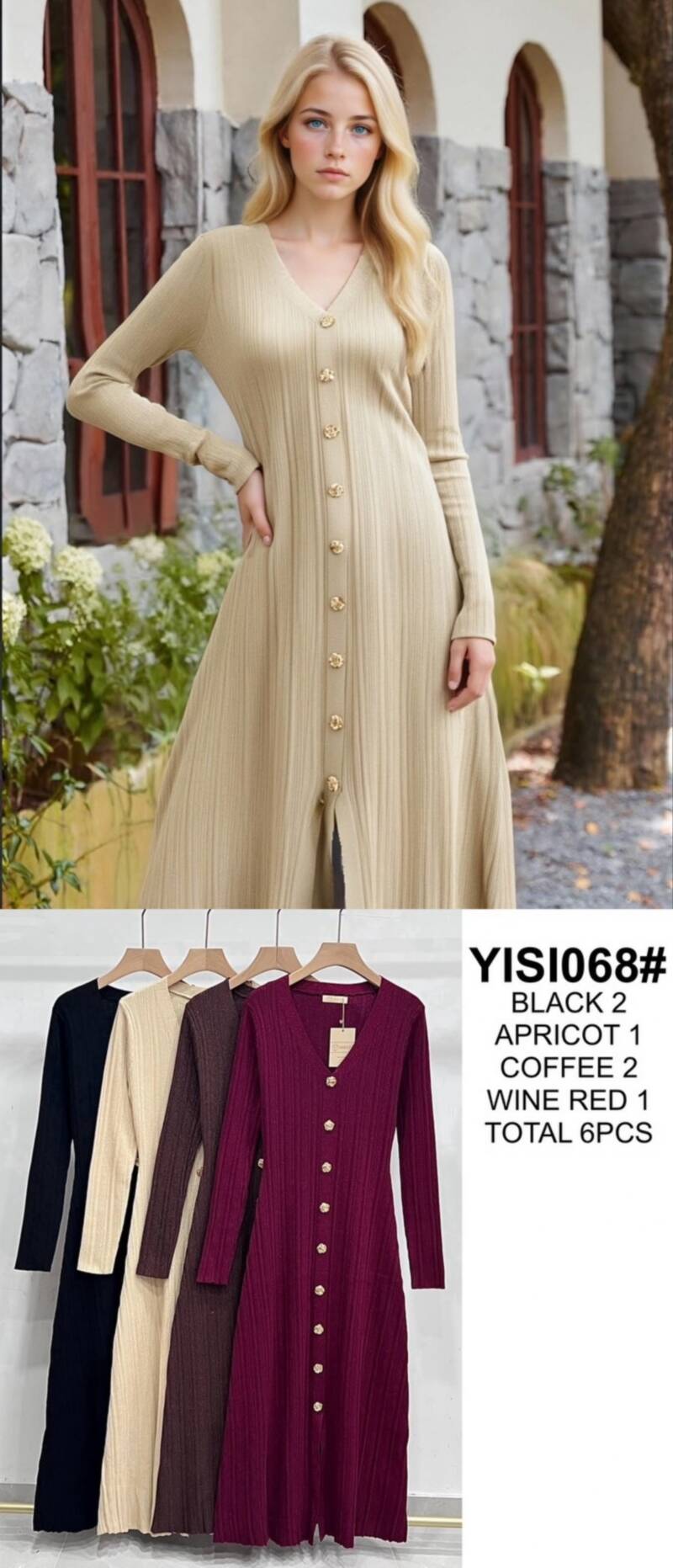 Sukienki damskie Roz S/M-L/XL, Mix Kolor Paczka 6 szt 1