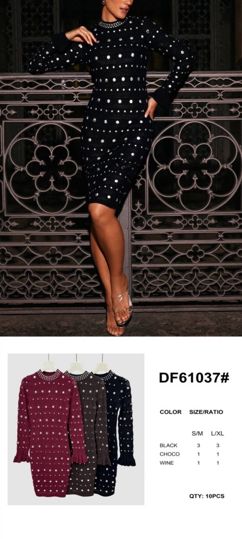 Sukienki damskie Roz S/M-L/XL, Mix Kolor Paczka 10 szt 1