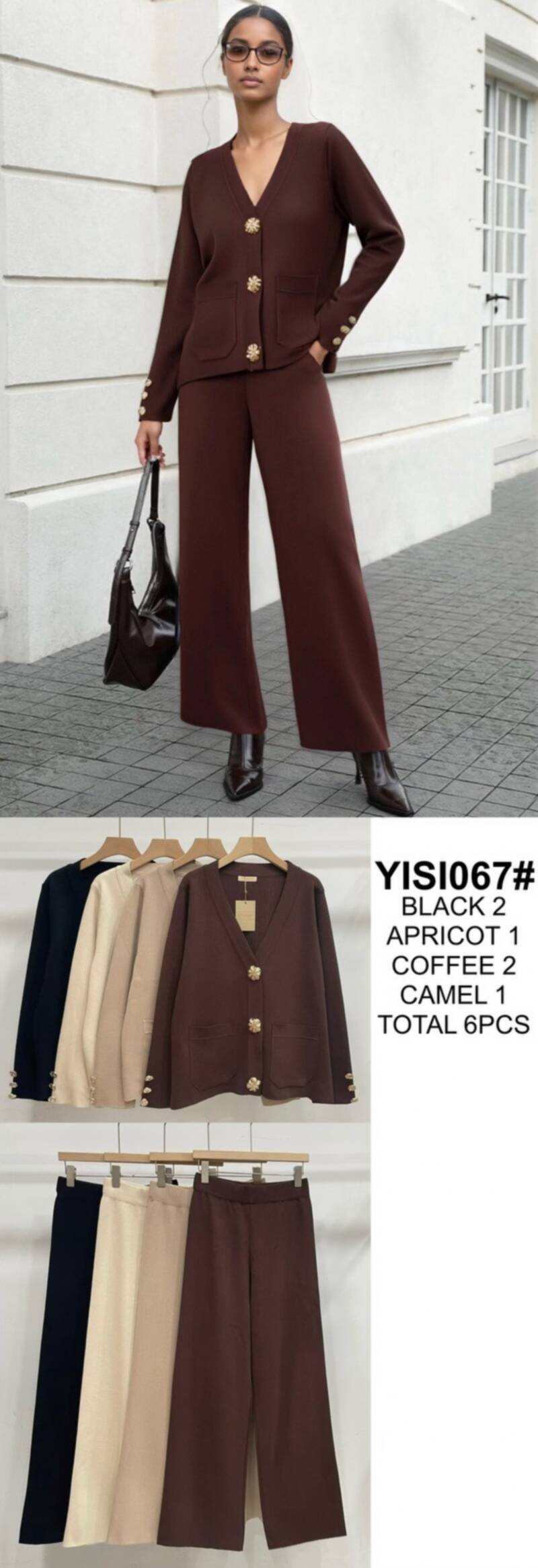 Komplet damskie Roz Standard, Mix Kolor Paczka 6 szt 1