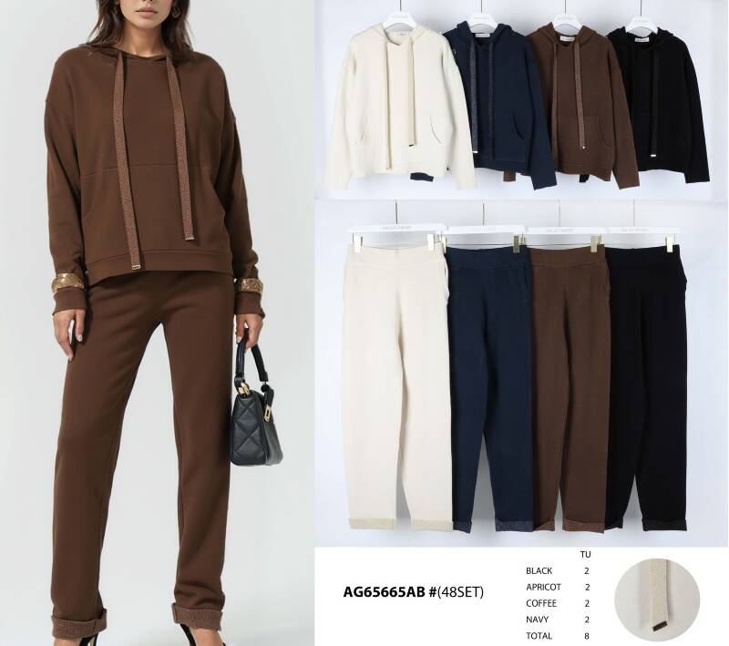 Komplet damskie (Francja produkt) Roz Standard, Mix Kolor .Paczka 8 szt