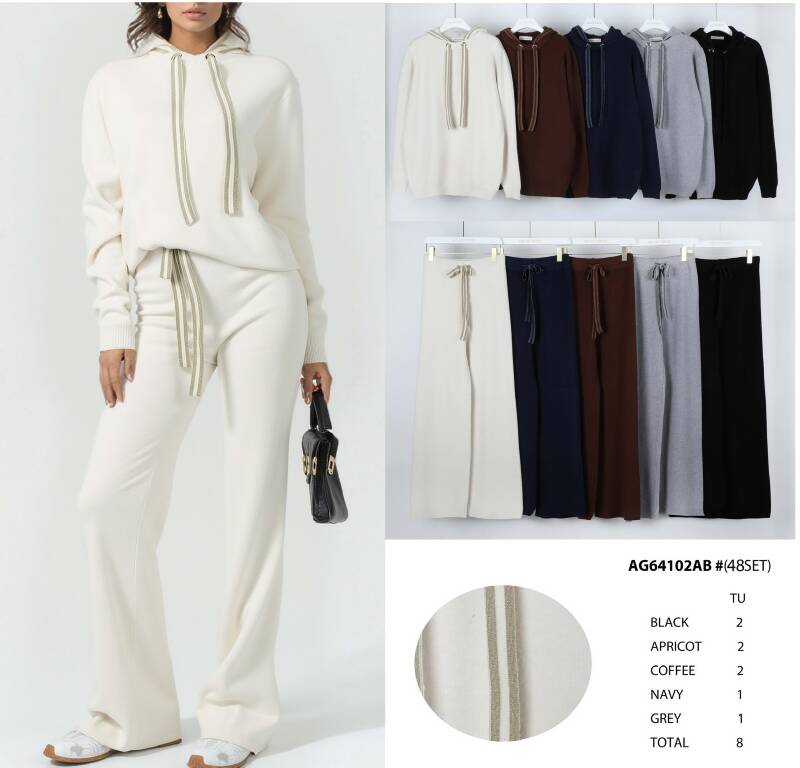 Komplet damskie (Francja produkt) Roz Standard, Mix Kolor .Paczka 8 szt