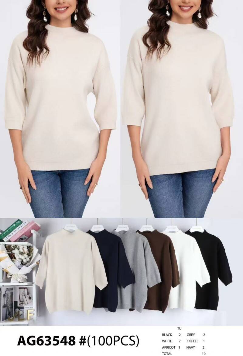 Swetry damskie (Francja produkt) Roz Standard, Mix Kolor .Paczka 10 szt