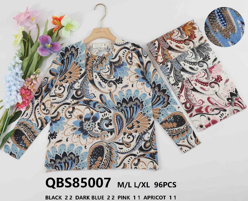 Bluzka damskie (Francja produkt) Roz M/L-L/XL, Mix Kolor .Paczka 12 szt