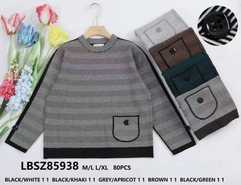 Swetry damskie (Francja produkt) Roz M/L-L/XL, Mix Kolor .Paczka 10 szt