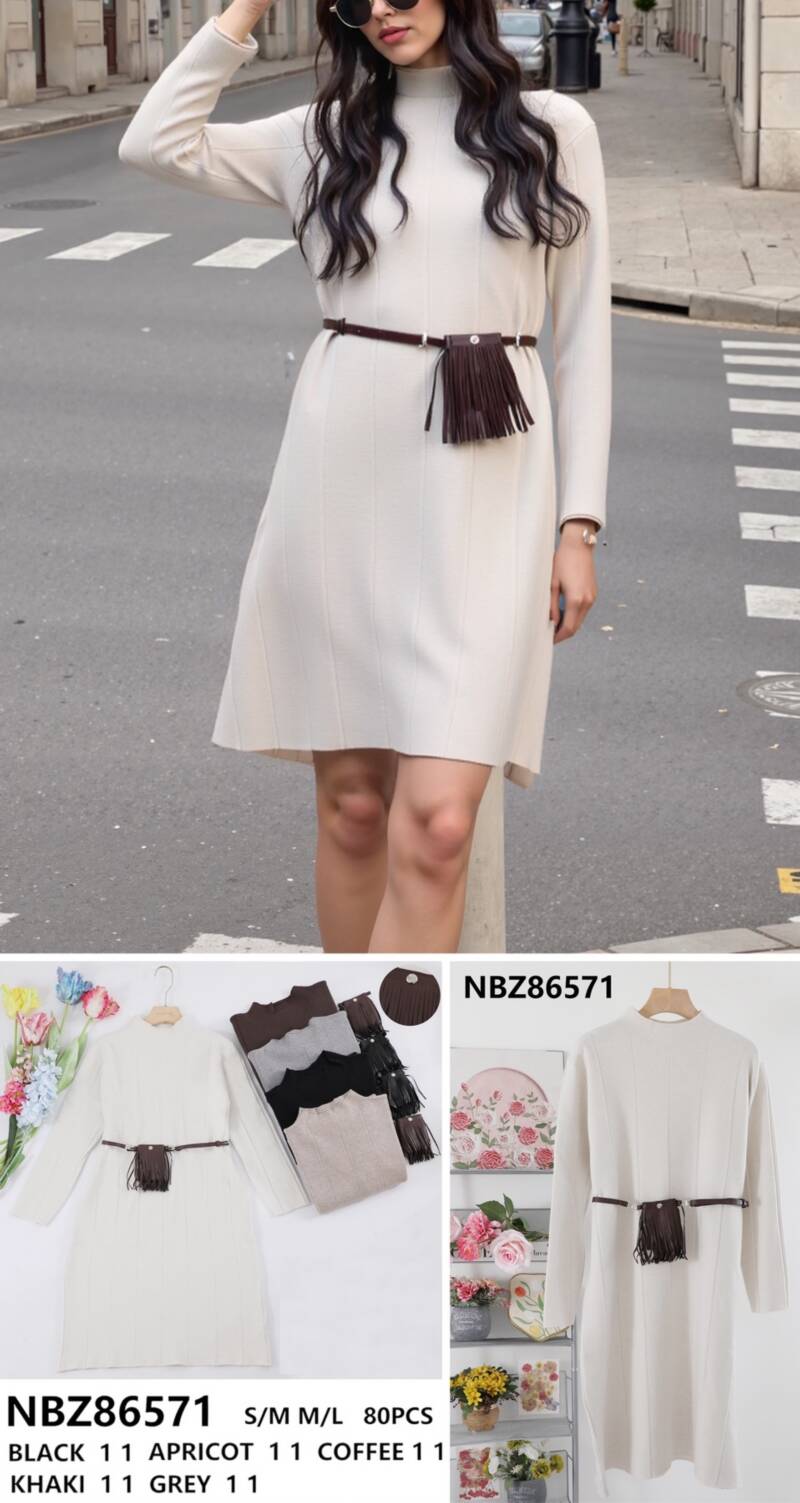 Sukienki damskie (Francja produkt) Roz S/M-M/L, Mix Kolor .Paczka 10 szt