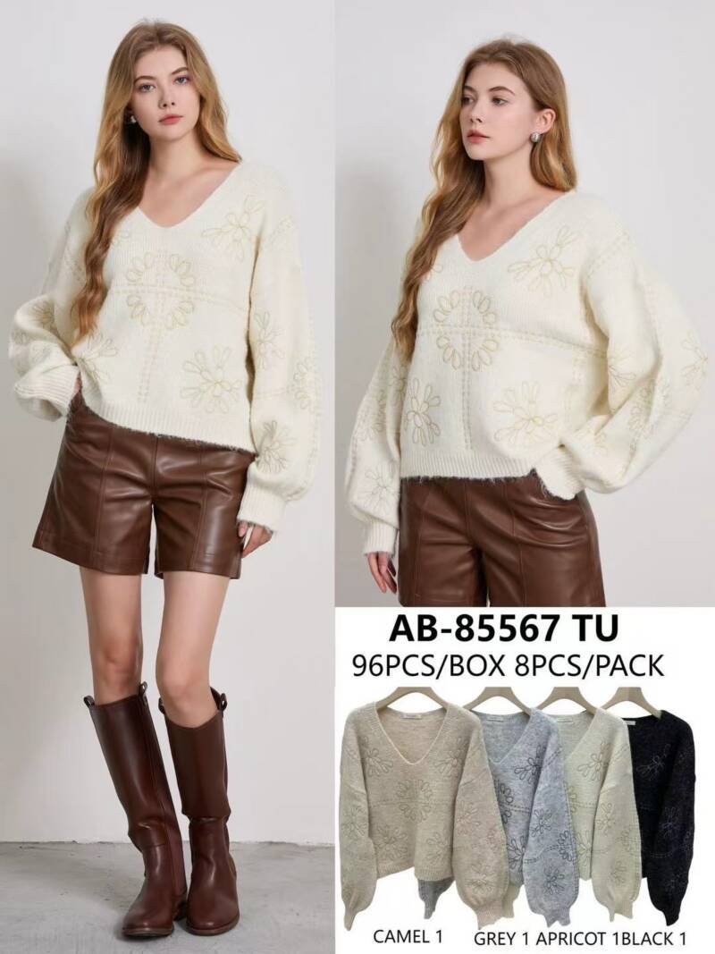 Swetry damskie Roz Standard, Mix Kolor Paczka 4 szt