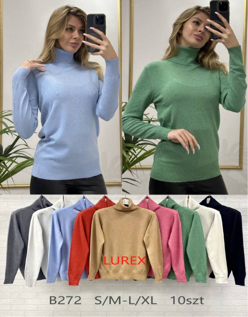 Swetry damskie Roz S/M-L/XL, Mix Kolor .Paczka 10 szt