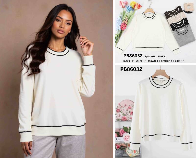Swetry damskie (Francja produkt) Roz S/M-M/L, Mix Kolor .Paczka 10 szt