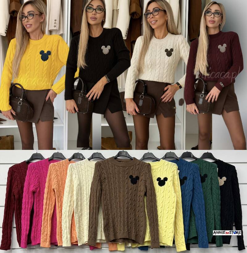 Bluzki damskie (Włoskie produkt) Roz Standard, Mix Kolor Paczka 5 szt