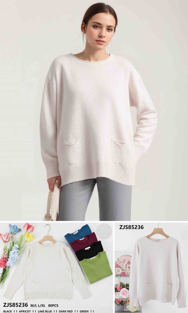  Swetry damskie (Francja produkt) Roz Standard, Mix Kolor .Paczka 10 szt