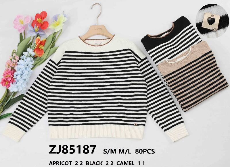 Swetry damskie (Francja produkt) Roz S/M-M/L, Mix Kolor .Paczka 10 szt