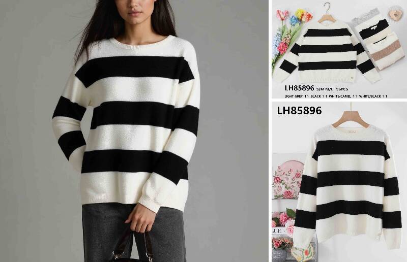 Swetry damskie (Francja produkt) Roz S/M-M/L, Mix Kolor .Paczka 8 szt