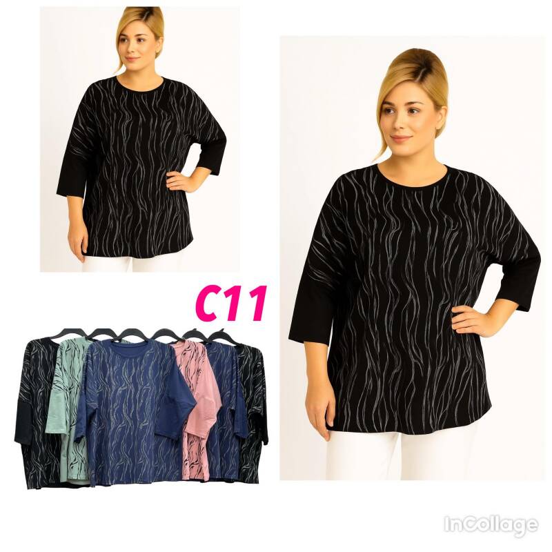 Bluzki damskie Roz M-2XL, Mix Kolor .Paczka 10 szt