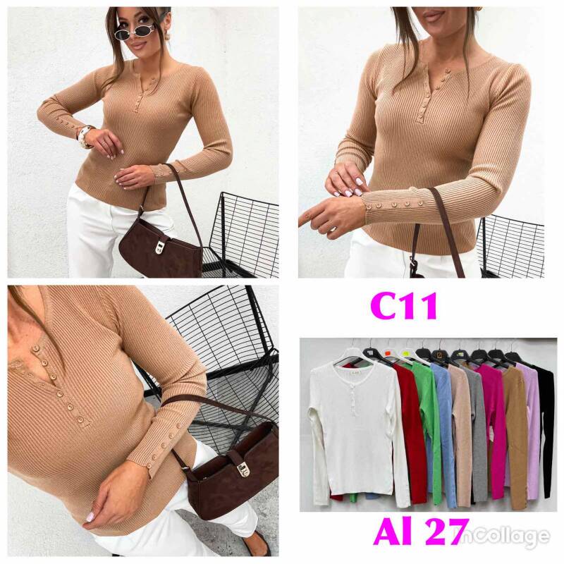 Bluzki damskie Roz M-2XL, Mix Kolor .Paczka 10 szt