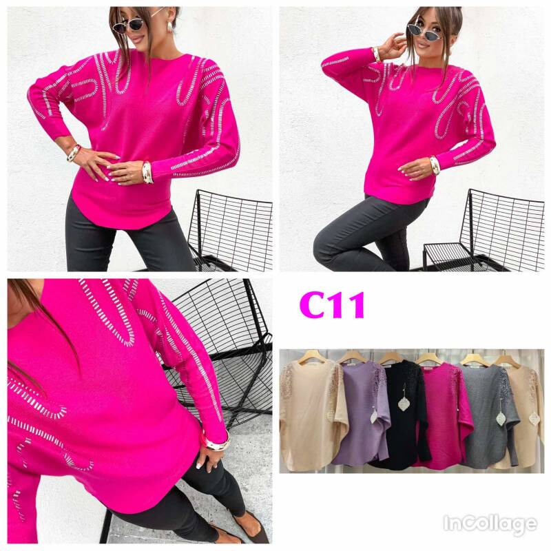 Bluzki damskie Roz L-3XL, Mix Kolor .Paczka 10 szt