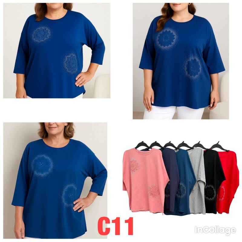 Bluzki damskie Roz S-2XL, Mix Kolor .Paczka 10 szt