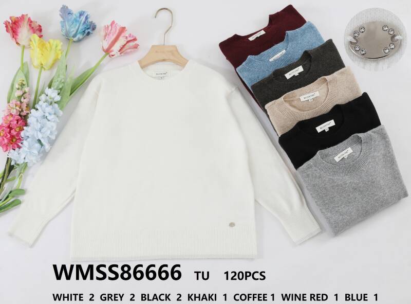 Swetry damskie (Francja produkt) Roz Standard, Mix Kolor .Paczka 10 szt