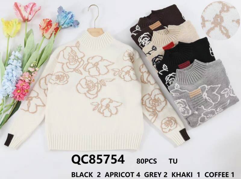 Swetry damskie (Francja produkt) Roz Standard, Mix Kolor .Paczka 10 szt
