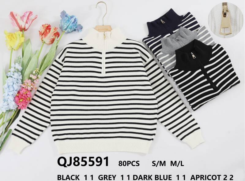 Swetry damskie (Francja produkt) Roz S/M-M/L, Mix Kolor .Paczka 10 szt