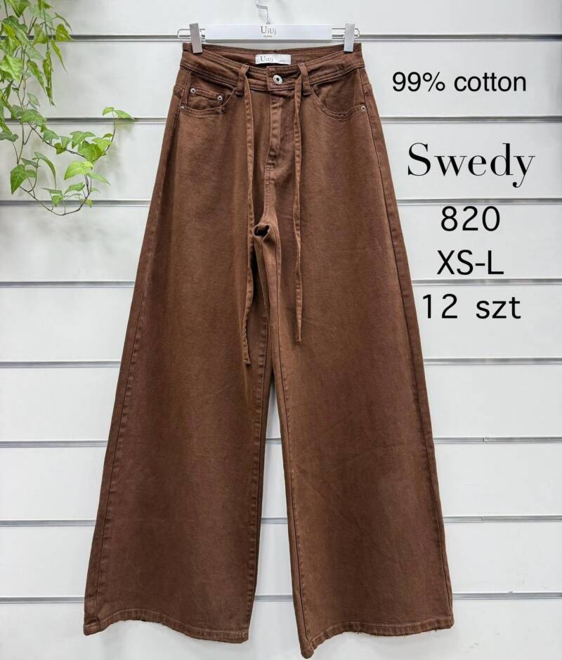 Spodnie damskie jeansy Roz XS-L, 1 Kolor Paczka 12 szt