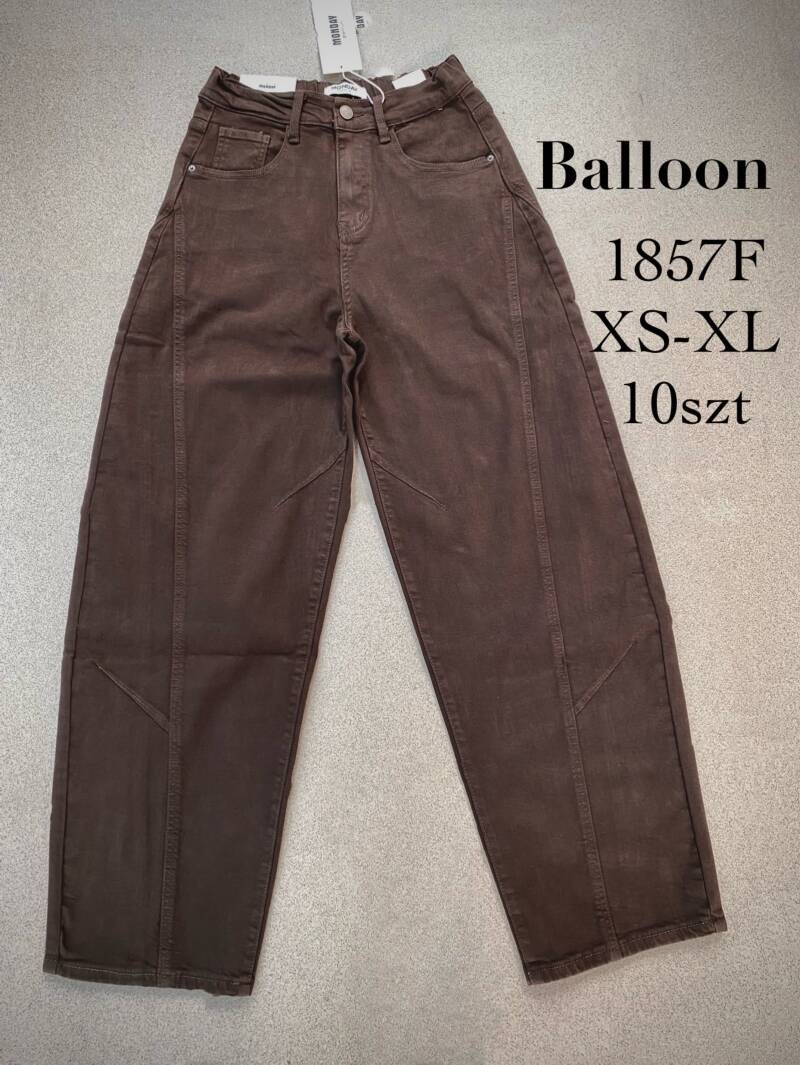 Spodnie damskie jeansy Roz XS-XL, 1 Kolor Paczka 10 szt