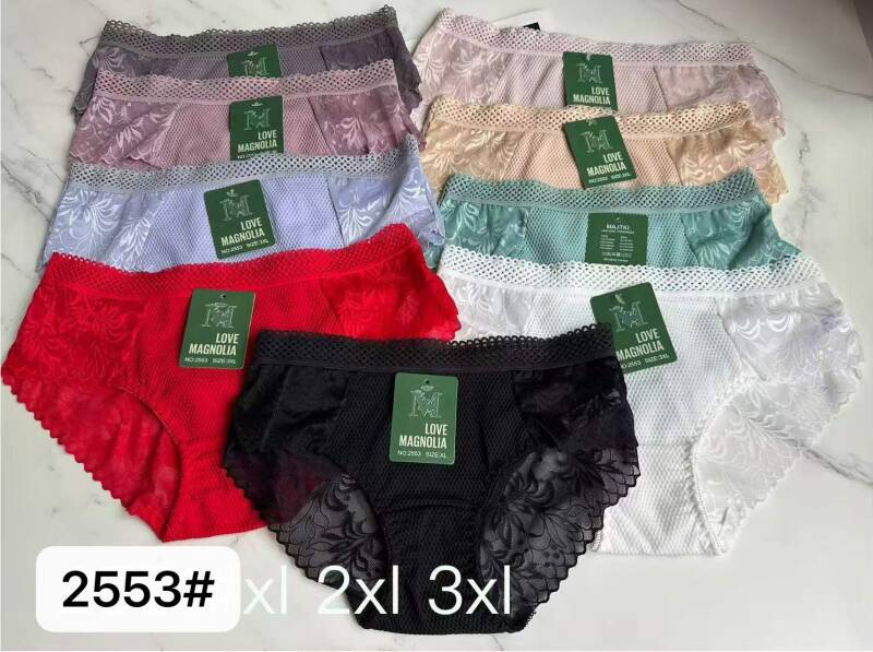 Majtki damskie Roz XL-3XL, Mix kolor Paczka 24 szt