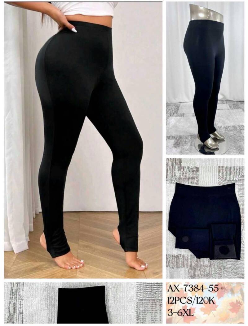 Leginsy damskie Roz 3XL-6XL, Mix kolor Paczka 12 szt