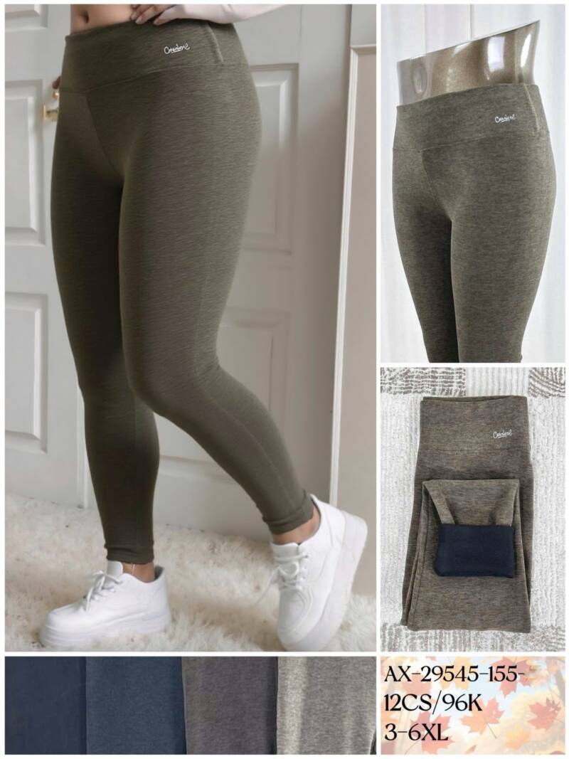Leginsy damskie Roz 3XL-6XL, Mix kolor Paczka 12 szt