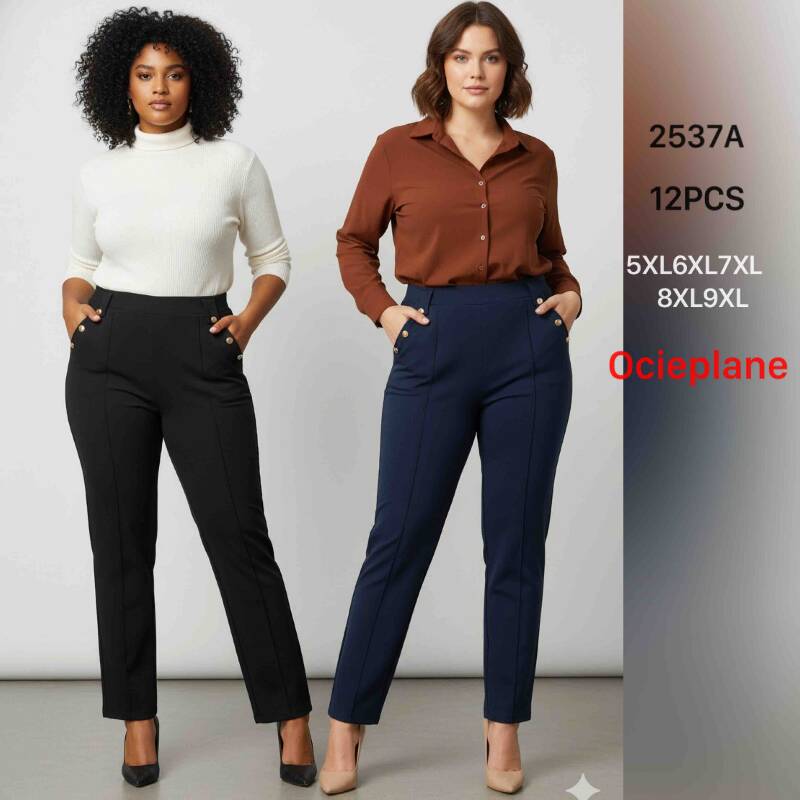 Spodnie damskie Roz 5XL-9XL, 1 kolor Paczka 12 szt