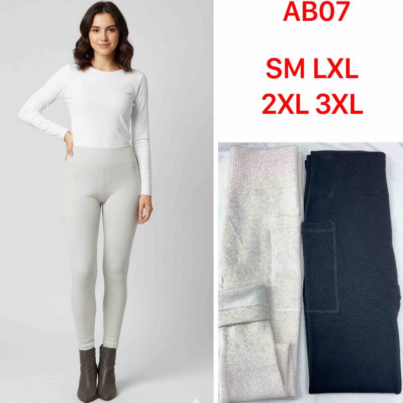 Leginsy damskie Roz S-3XL,1 kolor Paczka 6 szt
