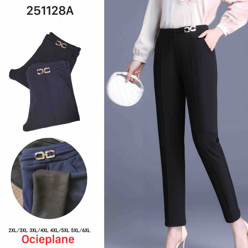 Spodnie damskie Roz 2XL-6XL, 1 kolor Paczka 12 szt