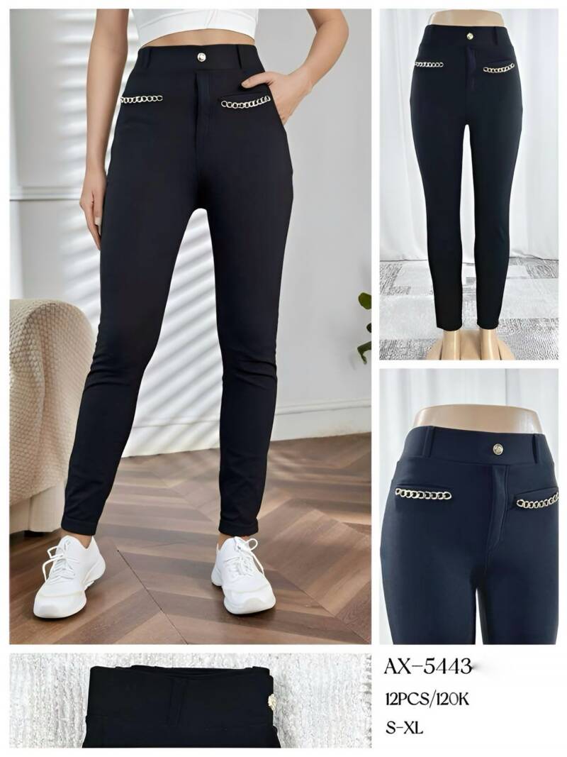 Leginsy damskie Roz S-XL,1 kolor Paczka 12 szt