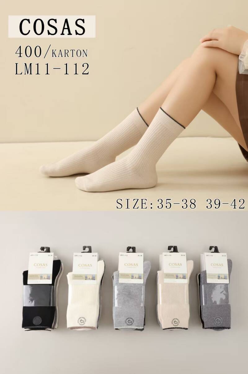 Skarpety damskie Roz 35-42, Mix kolor Paczka 40 szt