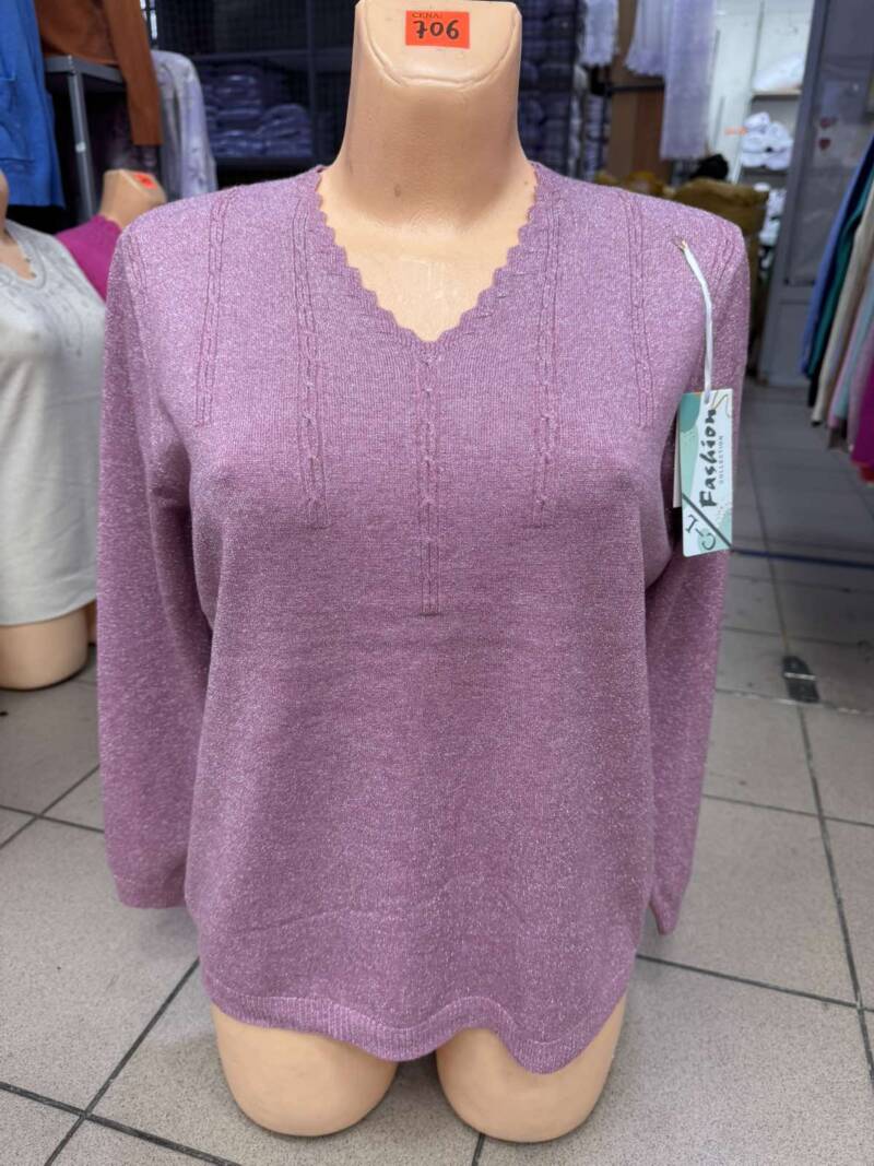 Swetry damskie Roz L-3XL. 1 kolor. Paczka 10 szt