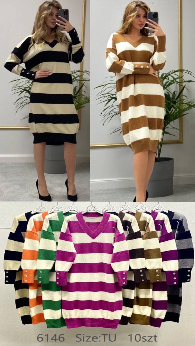  Sukienki damskie Roz Standard. Mix kolor. Paczka 10 szt