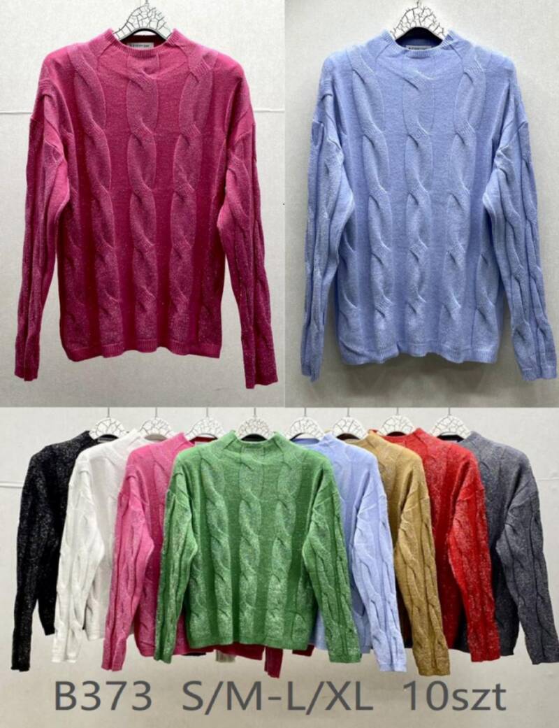 Swetry damskie Roz S/M-L/XL. Mix kolor. Paczka 10 szt