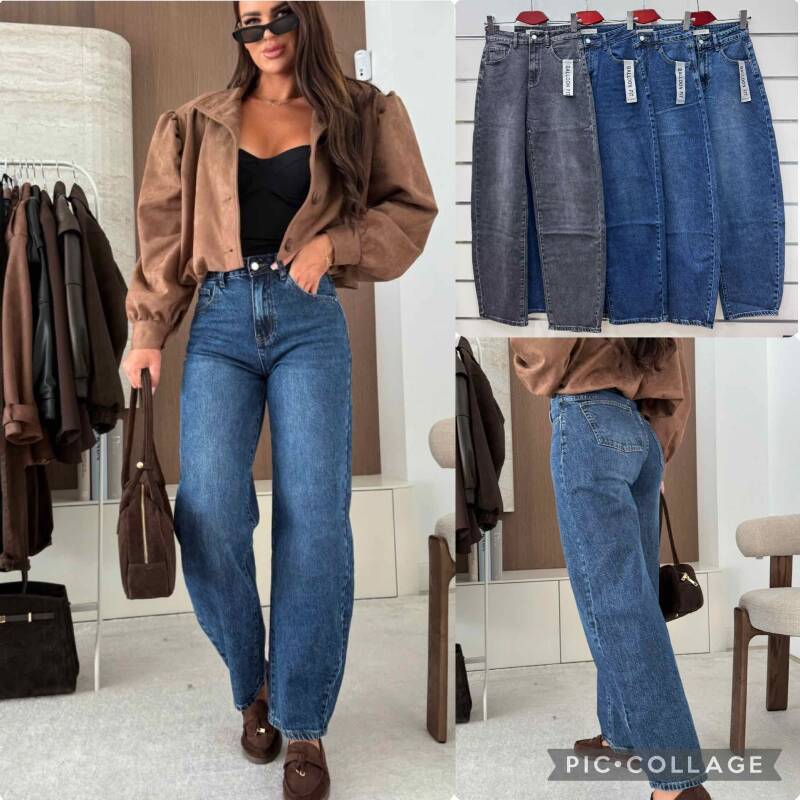 Spodnie damskie jeansy Roz XS-XL, 1 Kolor Paczka 12 szt